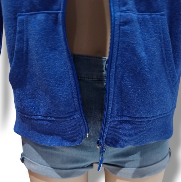 Mondetta Women's Royal Heather Fleece Full Zip Hoodie - Picture 12 of 16